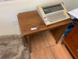 Rolling Table and Typewriter