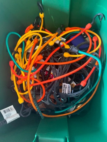 Box of misc bungee cords