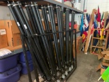 Rack of six streamer cannons