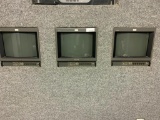 Three Sony monitors