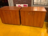 2 Side Cabinets - (42