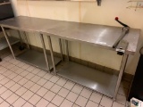 2 Stainless Steel Prep Tables with Can Opener