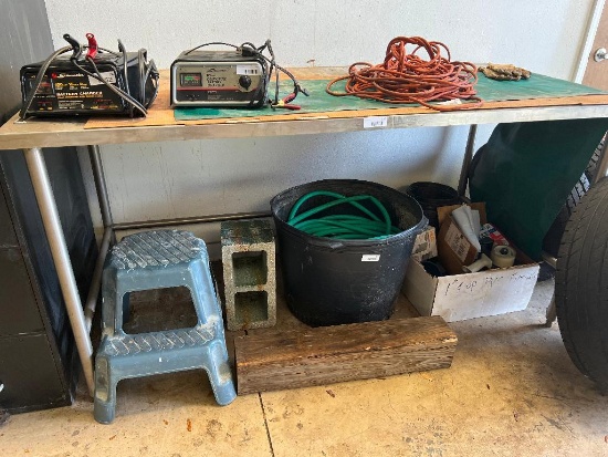 Stainless Steel Work Table (Contents not included)