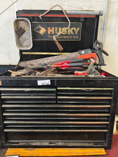 Nine Drawer Husky Tool Box and Contents