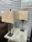 Two Glass Based Table Lamps