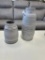 Two Light Grey Vases