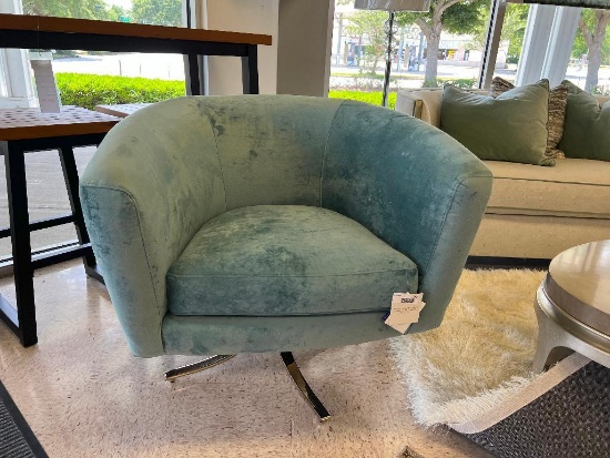 Caracole Swivel Chair (Mint)