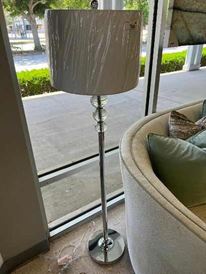Silver Floor Lamp