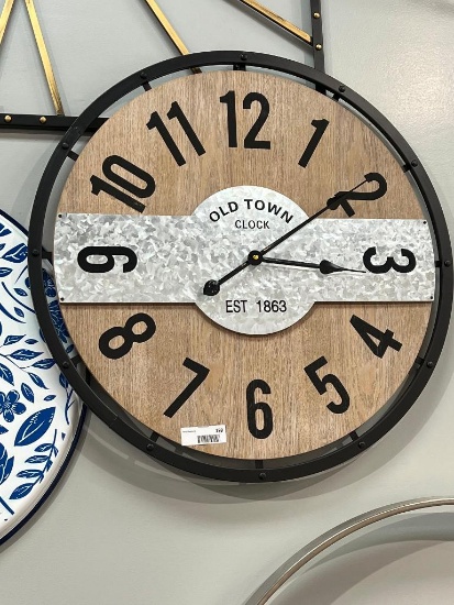 "Old Town" Wood Clock