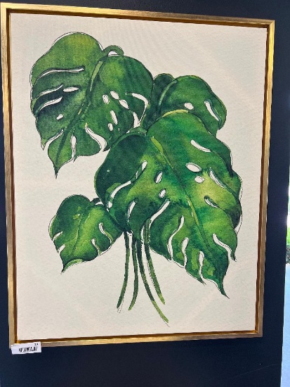 Two Framed Leaf Prints