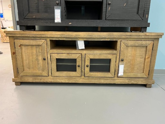 Willow 74" Console Weathered Grey