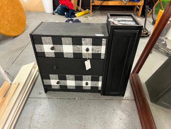 Two Black Cabinets