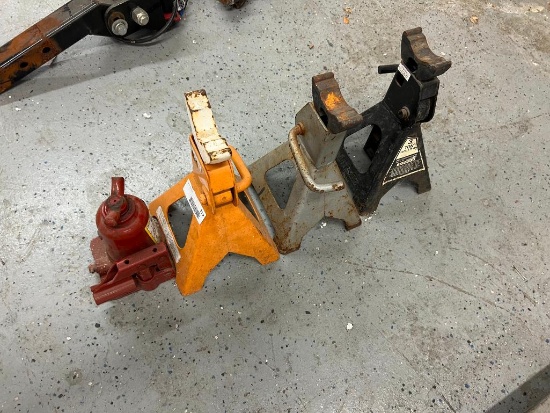 Three Jack Stands and One Jack