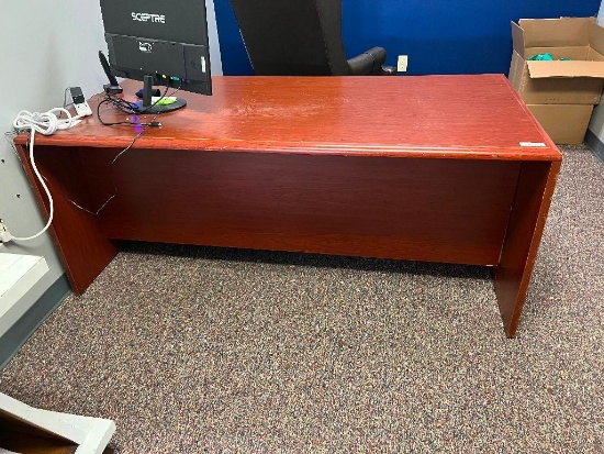 Wood Executive Desk. 70" x 36"
