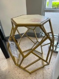 Gold Metal Accent Table