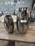 Two Silver Vases