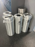 All trash & recycle cans (9)