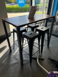 high top table & 4 stools