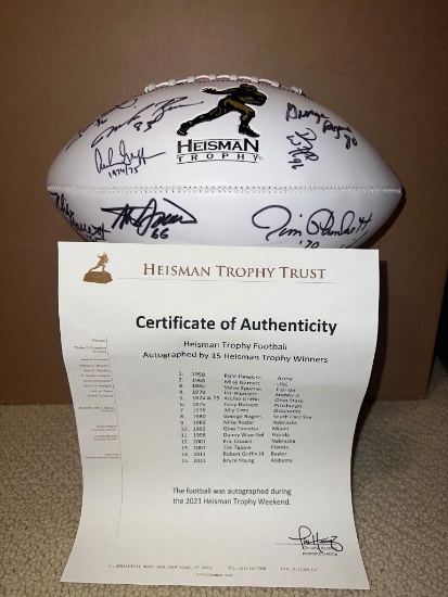 Heisman Trophy Winner Autographed Football (Donated by Danny Wuerffel)