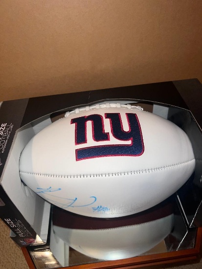 Kadarius Toney Autographed New York Giants Football
