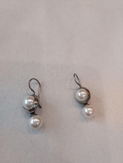 Silver (925) Pearl Earrings