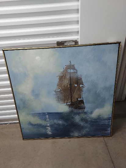 Sailboat Canvas 41" x 14"