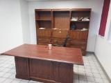 Lot of Office Furniture, including Desks, Wall Units, Printers, Monitors