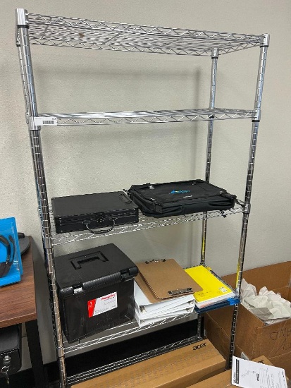 Metro Rack and Misc Office Supplies