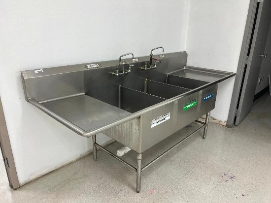 Stainless Steel 3 Compartment Sink