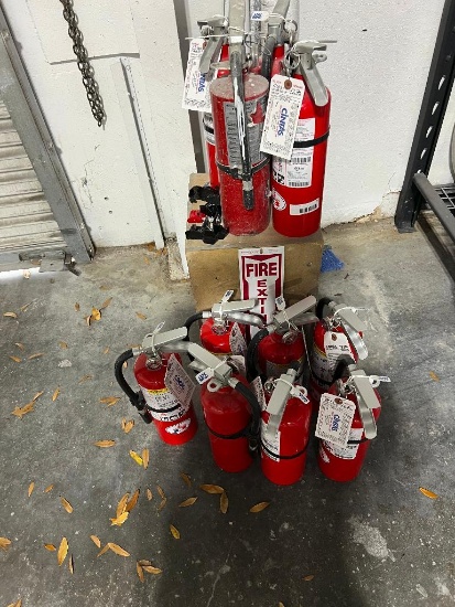 Lot of Fire Extinguishers