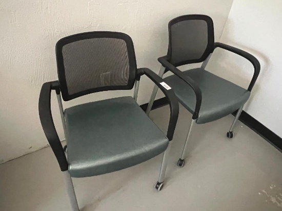 2 - Rolling Side Chairs