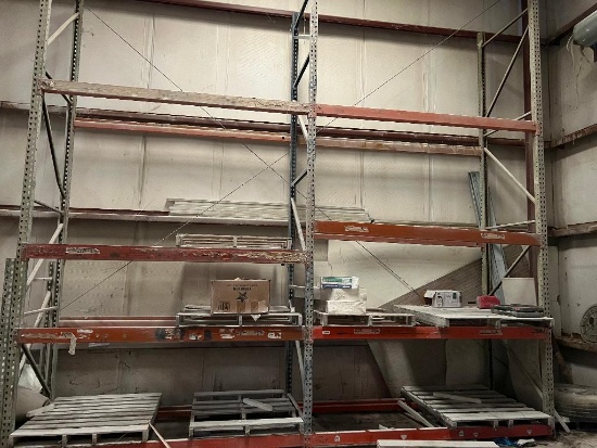 2 Sections of Pallet Racking and Contents