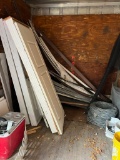 Contents of Trailer (doors, wiring, screens, misc. supplies, wood, glass door)