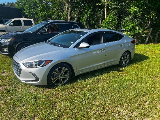 2017 Hyundai Elantra Passenger Car, VIN # KMHD84LFXHU284559