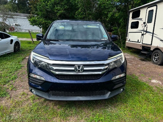 2018 Honda Pilot Multipurpose Vehicle (MPV), VIN # 5FNYF6H51JB053183