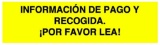 Pago y recogida: ...lea por favor!