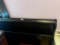Black wooden Queen slieigh bed frame