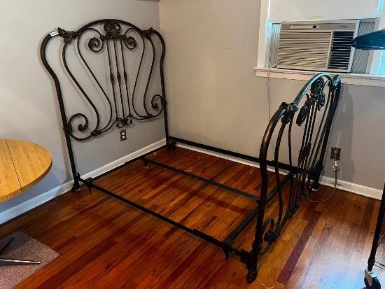 Wrought iron full bed frame