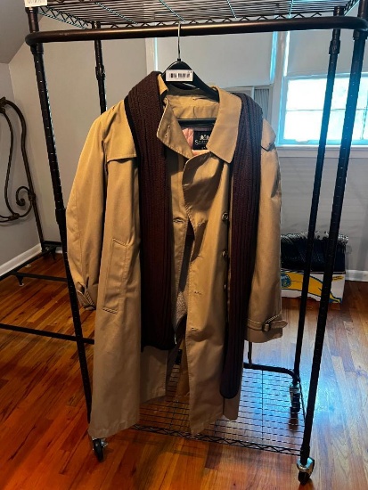 Stafford overcoat with scarf