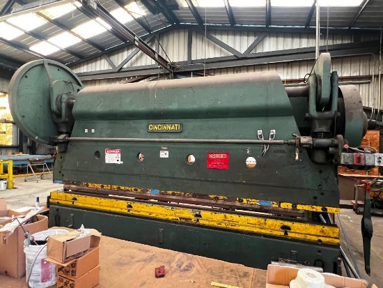 Cincinnati 12' 100 ton Press Brake 90x12 #23921 Stroke 3" - Not Operational (possible Hydralic Le...