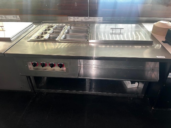 Fagor warming ss work top prep and serving table