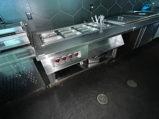 Fagor warming ss work top prep and serving table