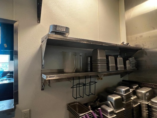 (2) ss shelves - NO CONTENTS