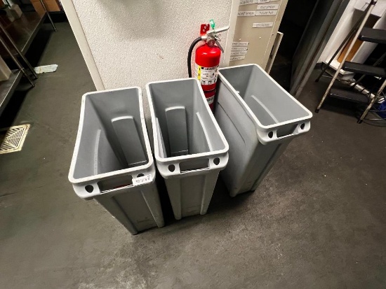 garbage cans