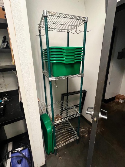 Metro rack & contents-bins