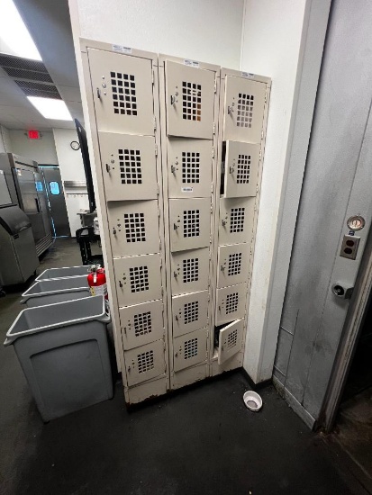 (3) set of lockers-6 in each