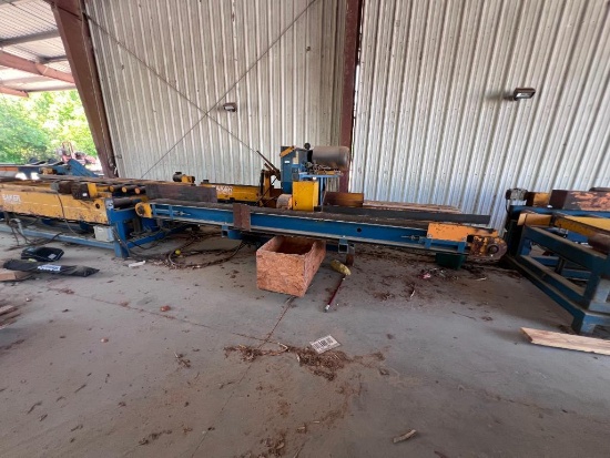 BUS-O unscramble, haul-up chains, and feed to crossfeed belt