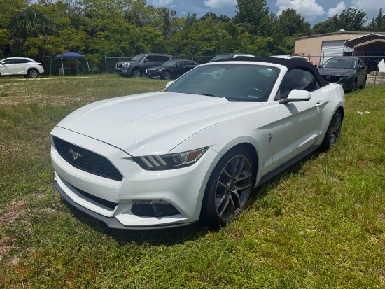 2016 Ford Mustang Passenger Car, VIN # 1FATP8UH8G5309466