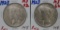 2- 1923 MS62 Peace Dollars
