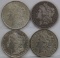 4 Morgan Silver US Dollars